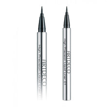 Cargar imagen en el visor de la galería, High Precision Liquid Liner incorpora un pincel flexible compuesto por finas fibras, que se desliza con suavidad, delineando un trazo preciso. Su fórmula contiene pigmentos negros de carbón que crean un efecto intenso de larga duración.